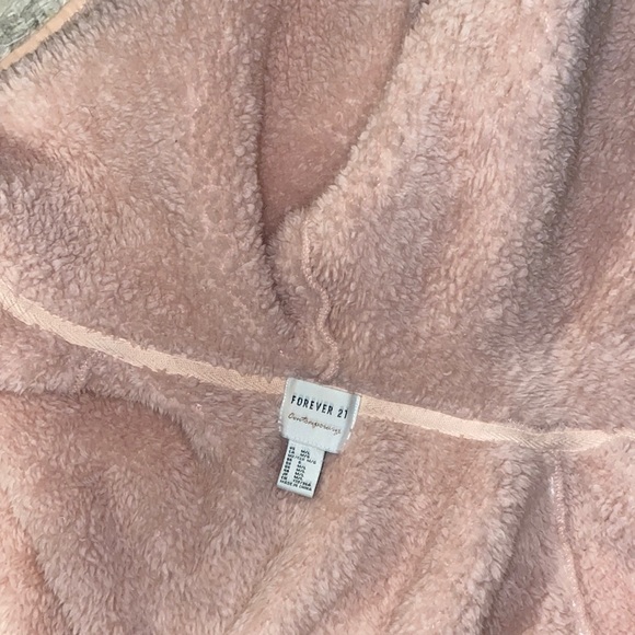 Forever 21 Pink Teddy Jacket, Size M/L - Picture 2 of 2